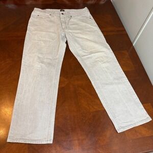 Lee Regular Fit Gray Jeans‎ Mens 36x29 Straight Leg Casual Workwear Denim